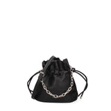 Borsa a secchiello da donna 100% PVC F6717-1-BLACK David Jones