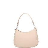 Borsa a spalla da donna 100% pelle ruga 07241-L116 BEIGE Roberta Rossi