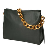 Annalou Borsa a spalla da donna Vera pelle 05417-D14 VERDE SCURO Gave Lux