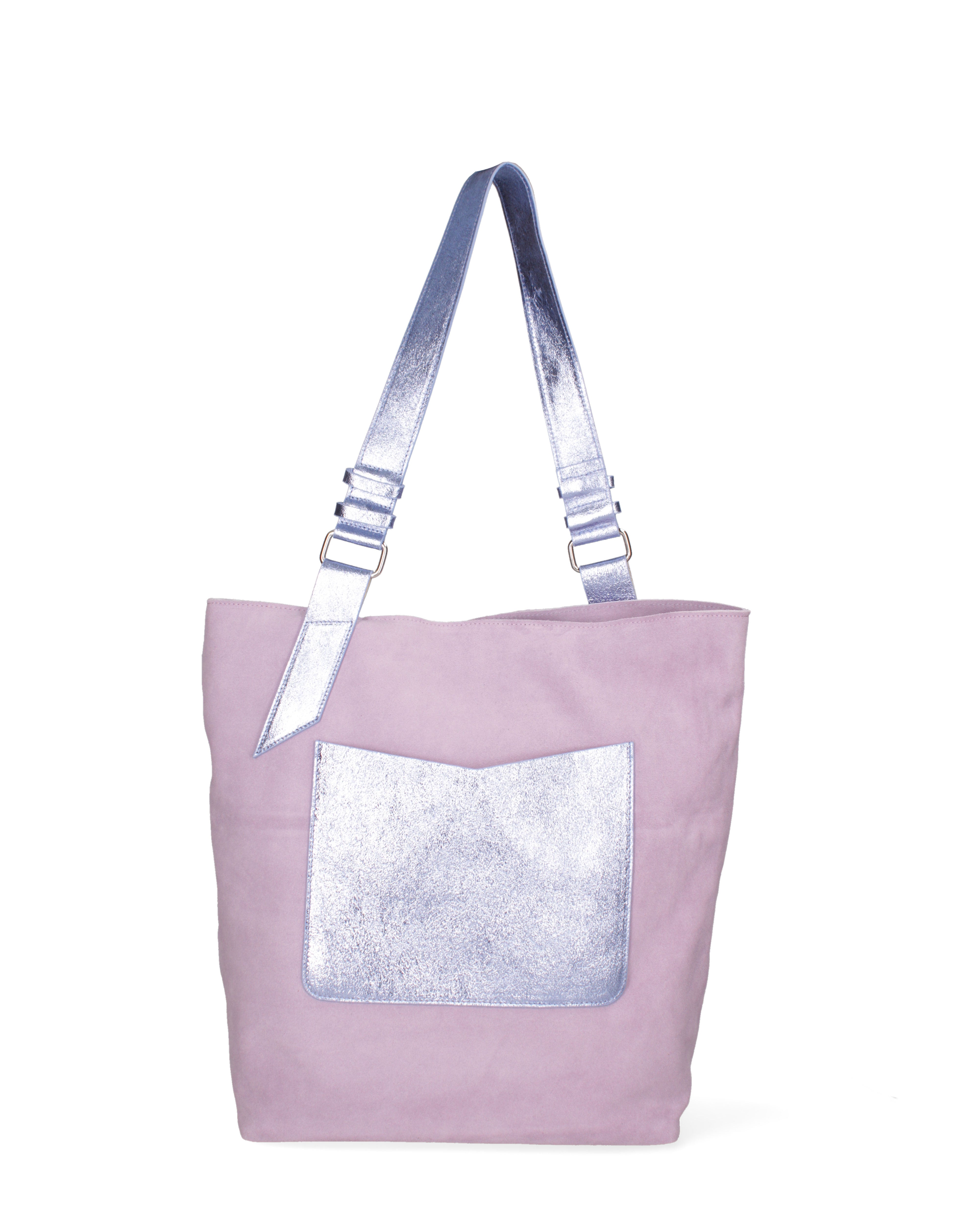 Borsa a spalla da donna Vera pelle 07312-D08A LILLA+L027 Roberta Rossi