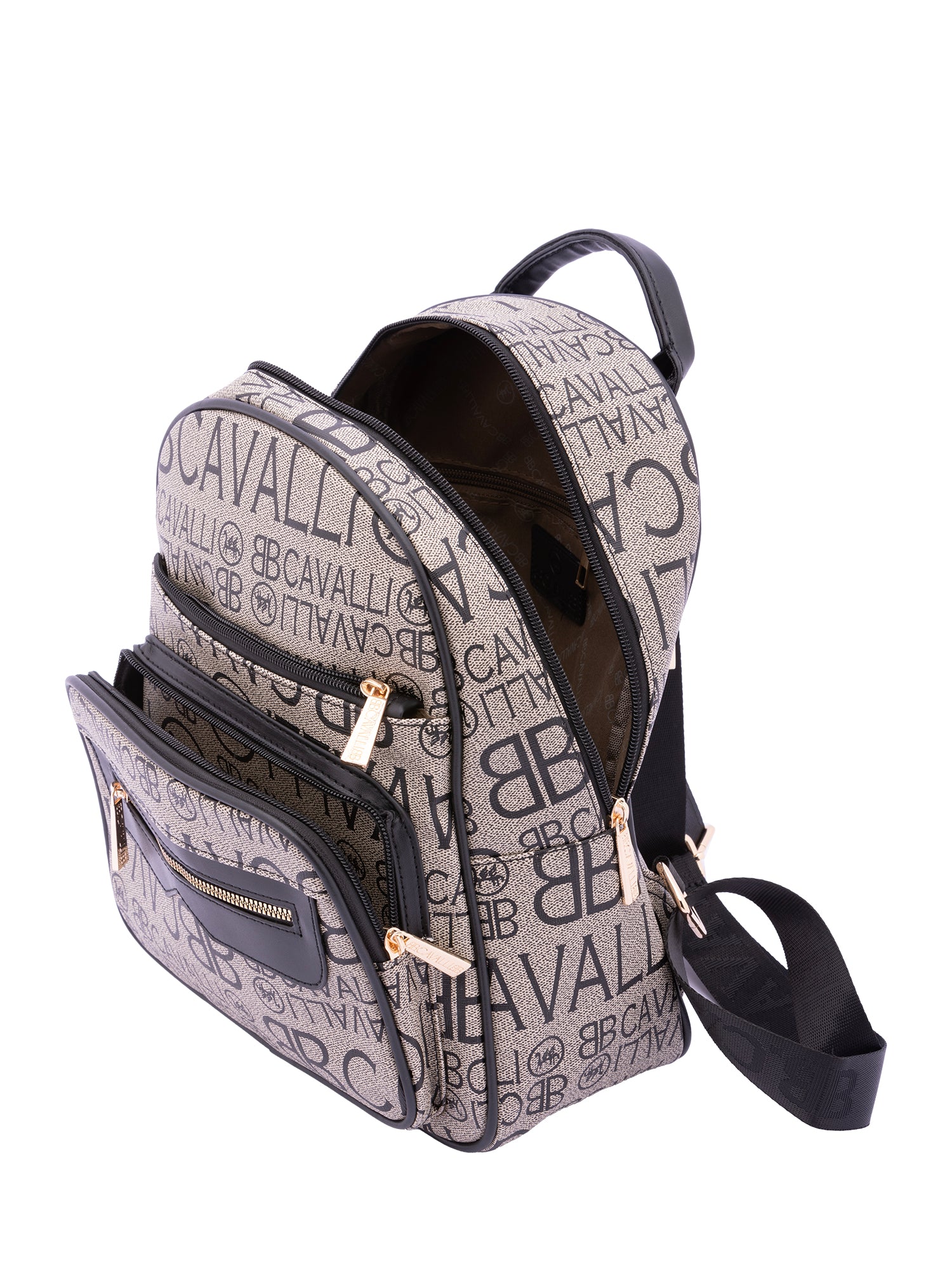 Zaino da donna in ecopelle Casual BC1372-NERO B Cavalli