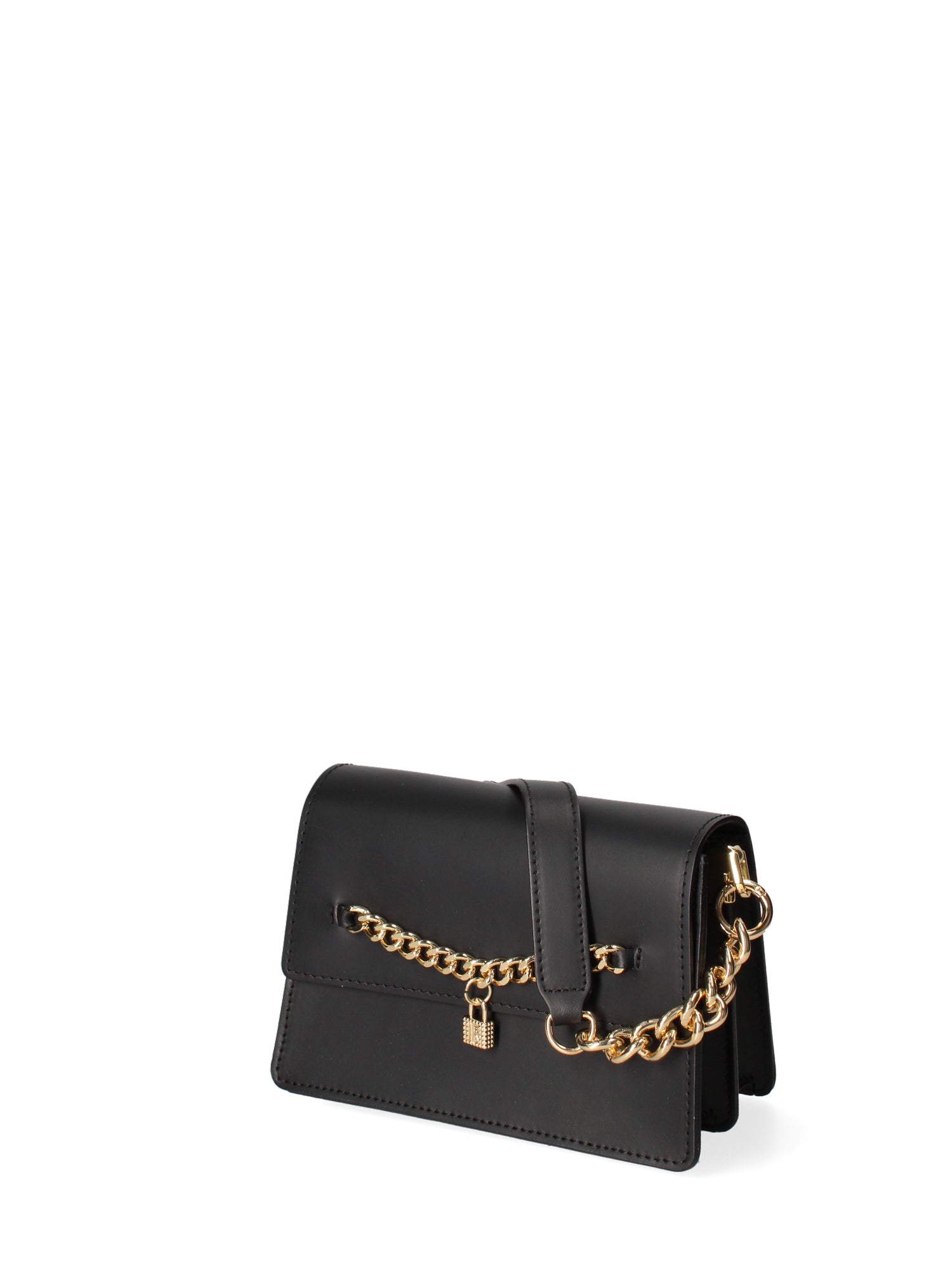 Borsa a tracolla da donna Vera pelle ruga JR-W-1155RU-BLACK-GOLD John Richmond
