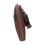 Borsa a tracolla uomo in pelle PU Casual PCL3154-BROWN Northampton Polo Club