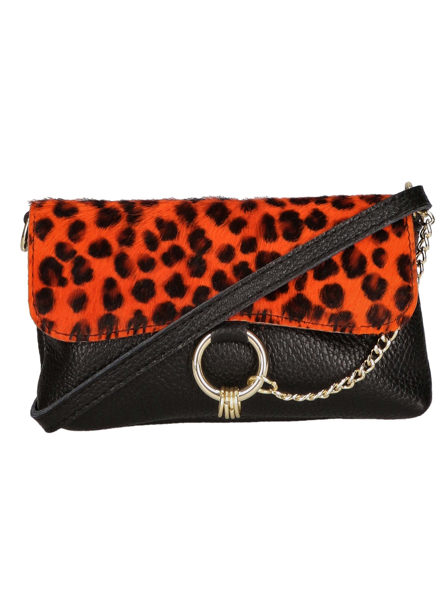 Safira Borsa a mano da donna Vera pelle 04760-LEO P ARANCIONE Gave Lux