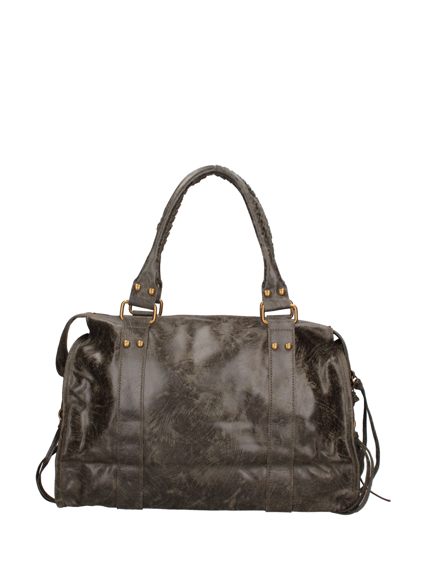 Elara Borsa a spalla da donna Vera pelle 06090-049 VERDE MILITARE SCURO Gave Lux
