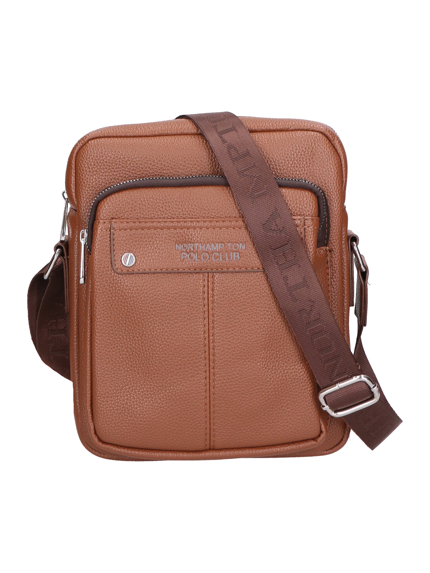 Borsa a tracolla uomo 100% PU Leather PCL3023-KHAKI Northampton Polo Club