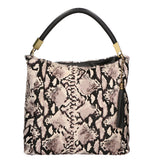 Arya Borsa a spalla da donna Vera pelle 05474-PITONE BIANCO 008 Gave Lux