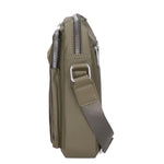 Borsa a tracolla uomo 100% pelle PU PCL3016-GREEN+BLACK Northampton Polo Club