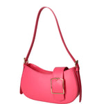 Borsa a spalla da donna 100% vera pelle 07213-L317 FUXIA Roberta Rossi