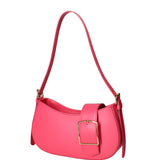 Borsa a spalla da donna 100% vera pelle 07213-L317 FUXIA Roberta Rossi