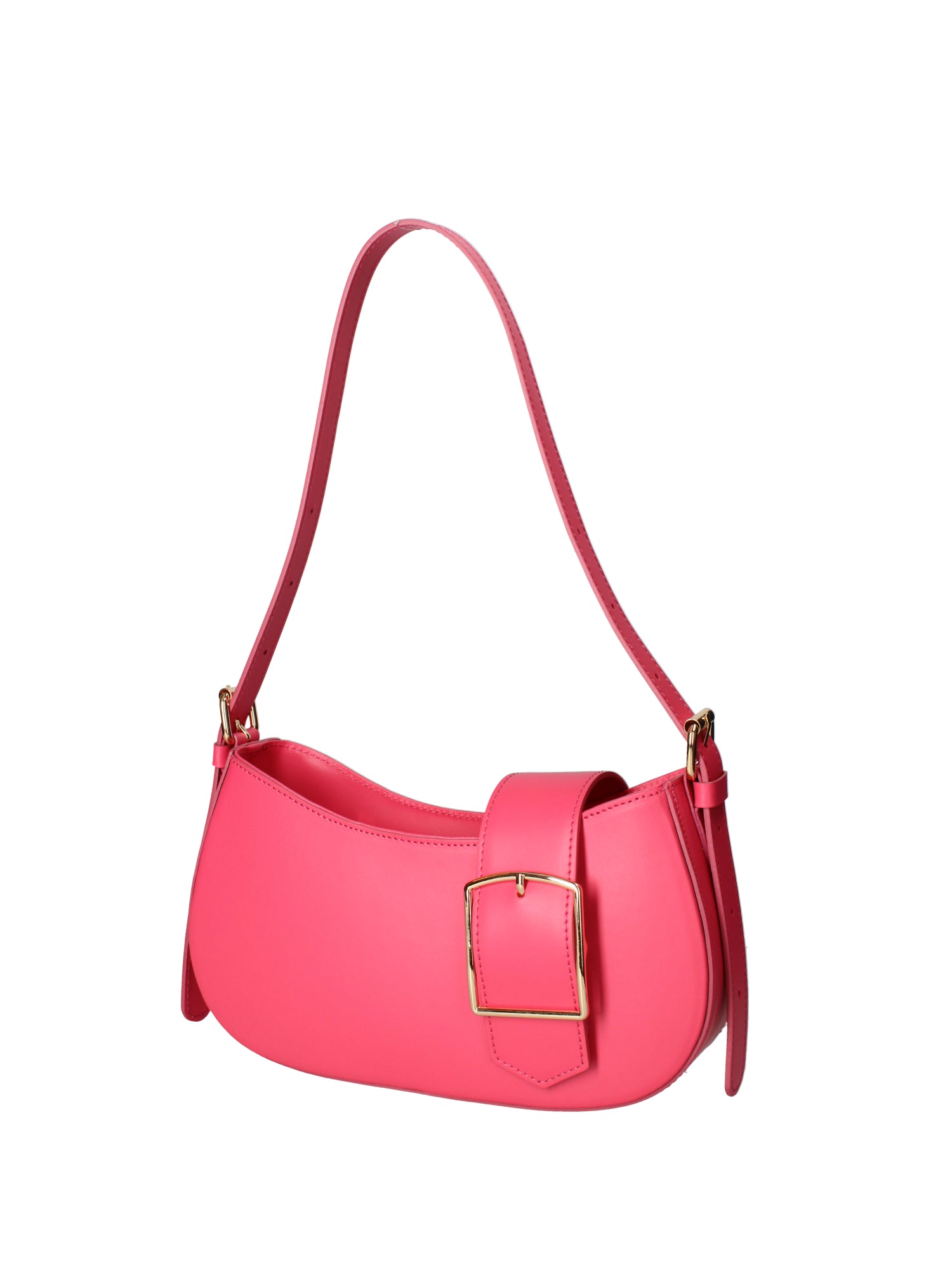 Borsa a spalla da donna 100% vera pelle 07213-L317 FUXIA Roberta Rossi