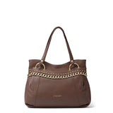 Evanthe Lux Borsa a spalla da donna 100% pelle B16982-MARRONE Braccialini