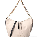 Borsa a spalla da donna 100% tessuto JR-W-1118TP-BONE - BLACK-GOLD John Richmond