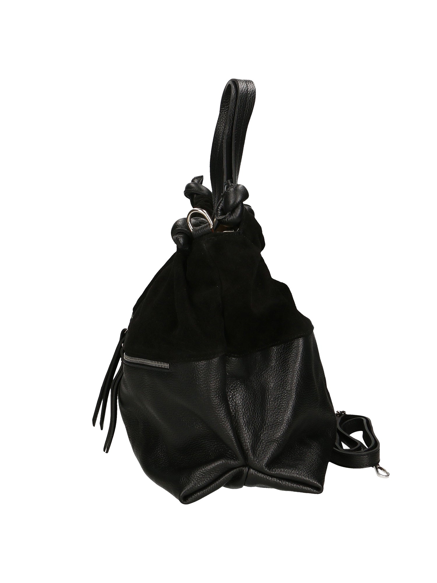 Firenze Borsa a mano da donna Vera pelle 01838-D28 NERO BLACK Gave Lux