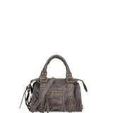 Erisia Borsa a spalla da donna Vera pelle 06091-042 GRIGIO SCURO Gave Lux