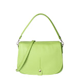 Sabina Borsa a spalla da donna Vera pelle 07139-D12 VERDE Viola Castellani