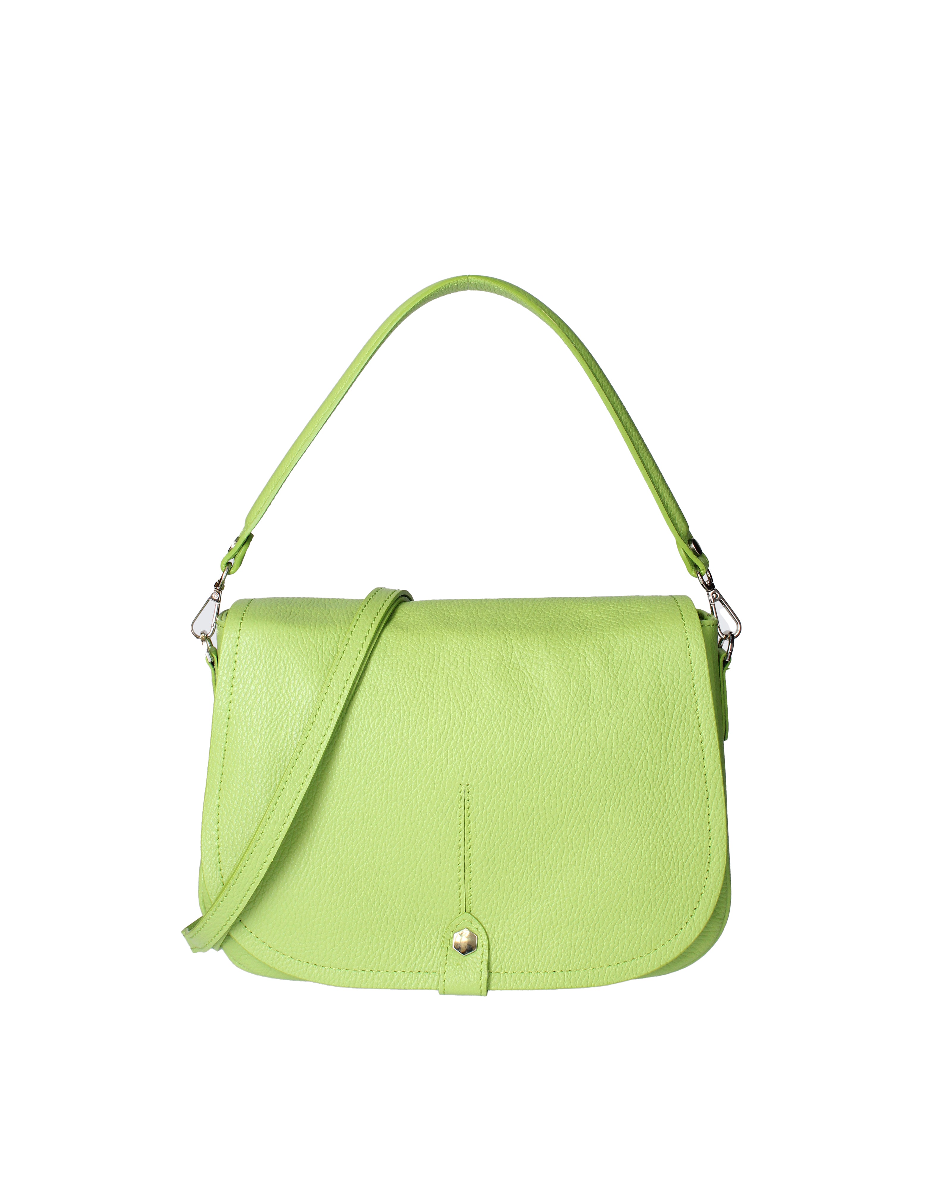 Sabina Borsa a spalla da donna Vera pelle 07139-D12 VERDE Viola Castellani