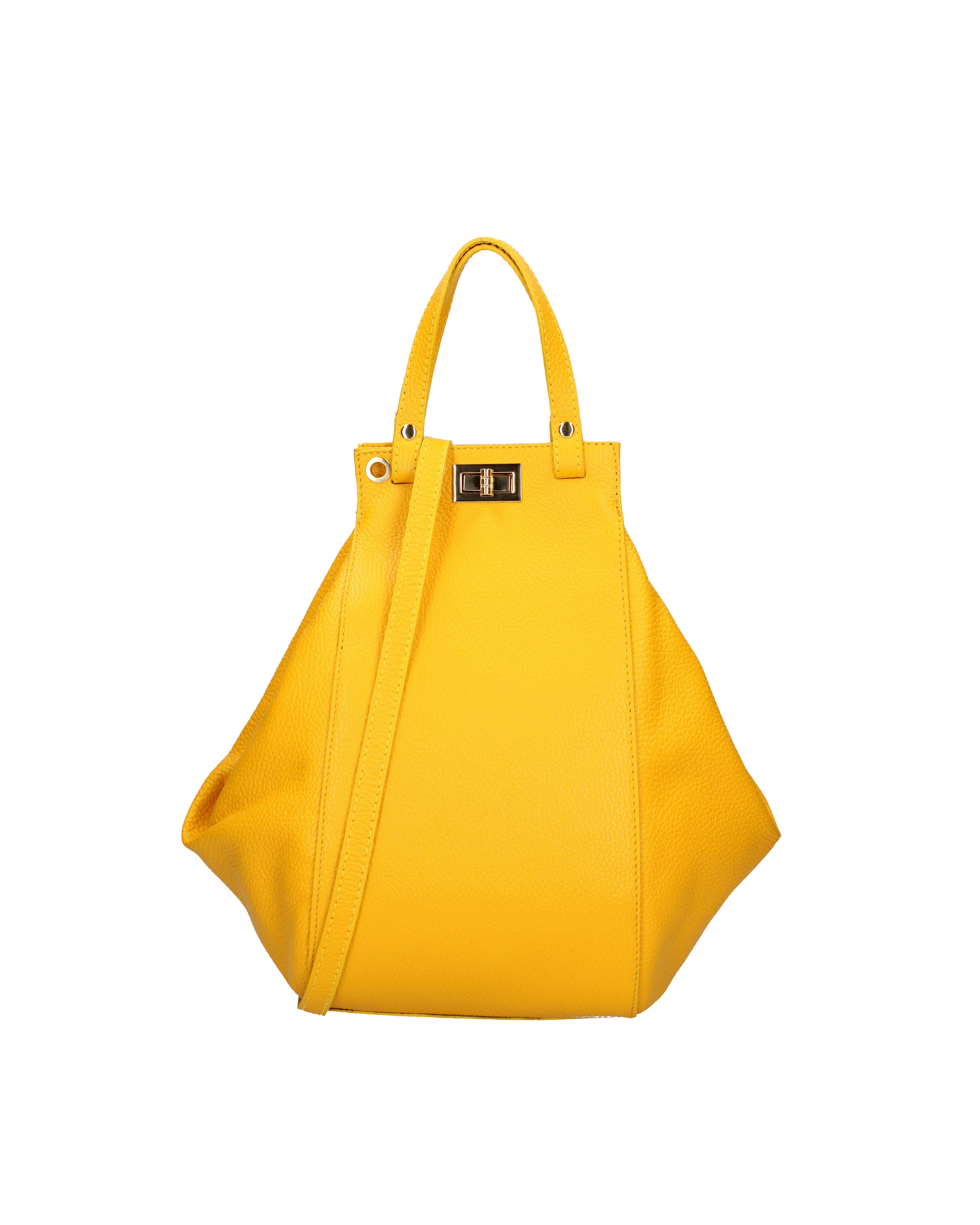 Lindsey Borsa a mano da donna 100% vera pelle 07162-D04 GIALLO Viola Castellani