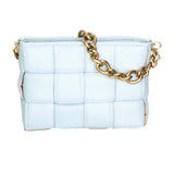 Agostina Borsa a mano da donna Vera pelle 04691-D92 CELESTE HEAVENLY Gave Lux