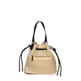 Borsa a secchiello da donna Ecopelle F6714-3-BEIGE - YELLOW David Jones