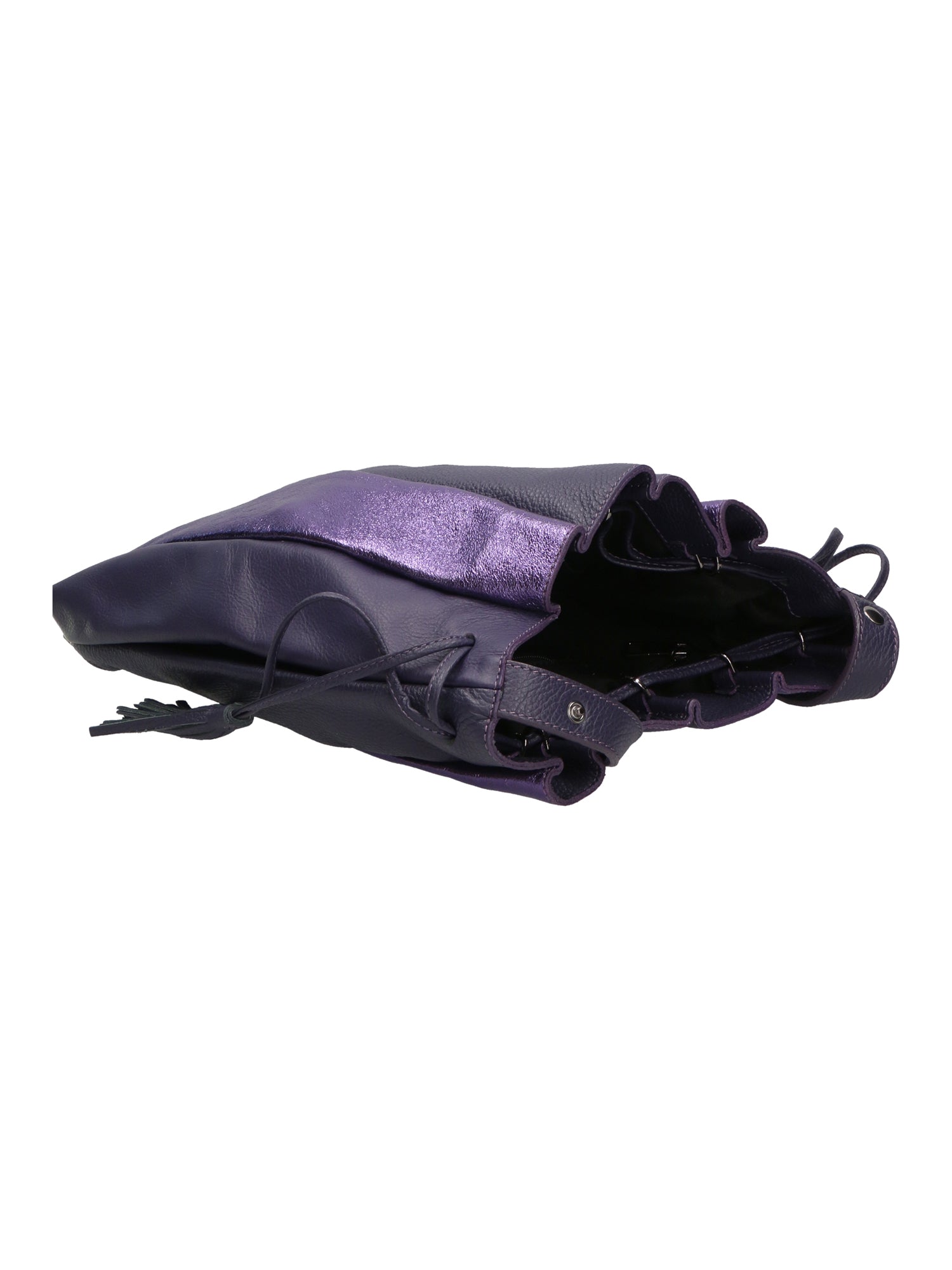 Nunzia Borsa a spalla da donna Vera pelle 576042-VIOLA PURPLE Gave Lux