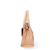 Borsa a mano da donna Ecopelle e Zip 614-2-CAMEL Diana&co