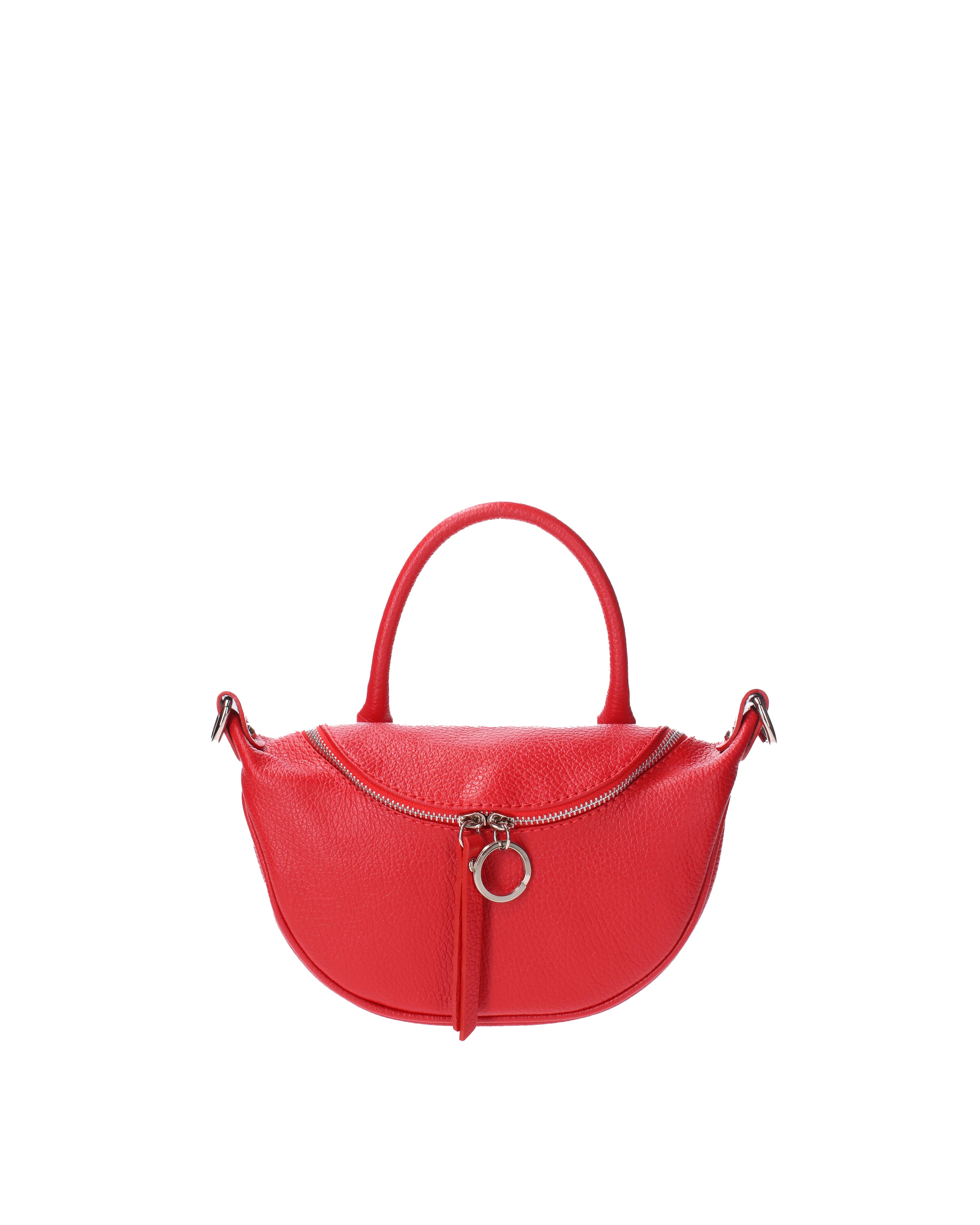 Mae Borsa a mano da donna Vera pelle 07142-D58 ROSSO FUOCO Viola Castellani