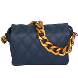 Adriana Borsa a mano da donna Vera pelle 04539-S24 BLU JEANS Gave Lux