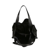 Aelia Borsa a spalla da donna Vera pelle 3312-D28 NERO BLACK Gave Lux