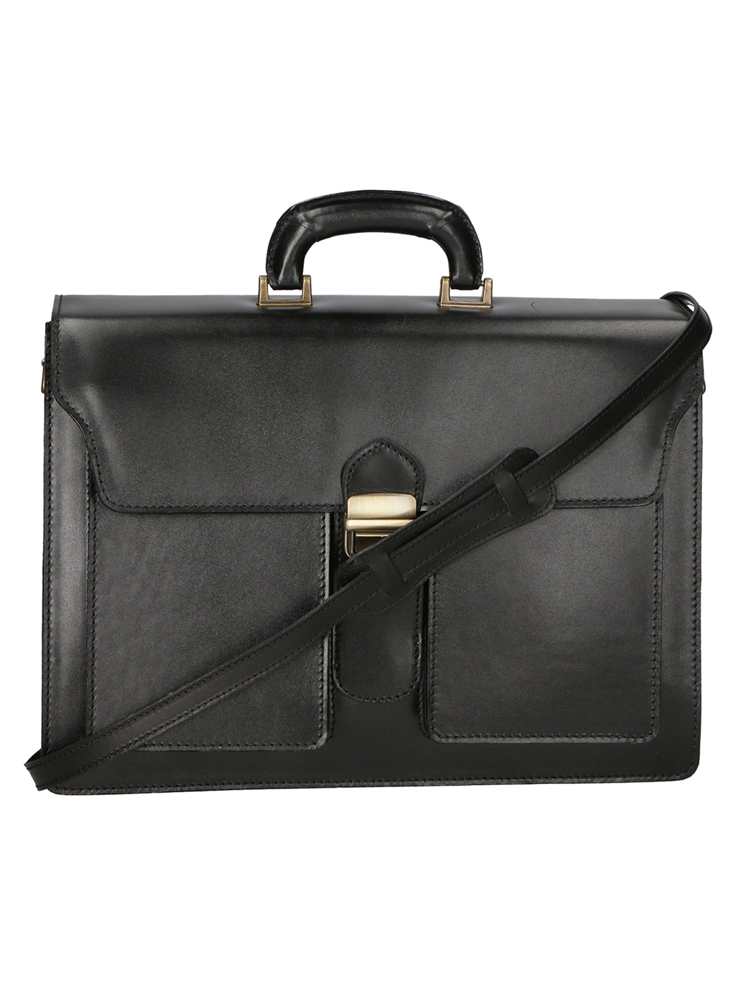 Enea Borsa da lavoro uomo Vera pelle 7001-NERO Gave Lux