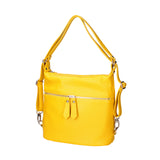 Bianca Borsa a spalla da donna Vera pelle 07136-D04 GIALLO Viola Castellani