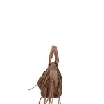 Erisia Borsa a spalla da donna Vera pelle 06091-NOCCIOLA Gave Lux