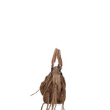 Erisia Borsa a spalla da donna Vera pelle 06091-NOCCIOLA Gave Lux