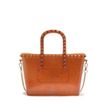 Borsa a mano da donna 100% Pvc FLAT GLAS S-CARAMELLO STRASS Marc Ellis