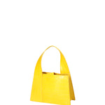 Borsa a mano da donna Vera pelle effetto cocco 07220-C04 GIALLO Roberta Rossi
