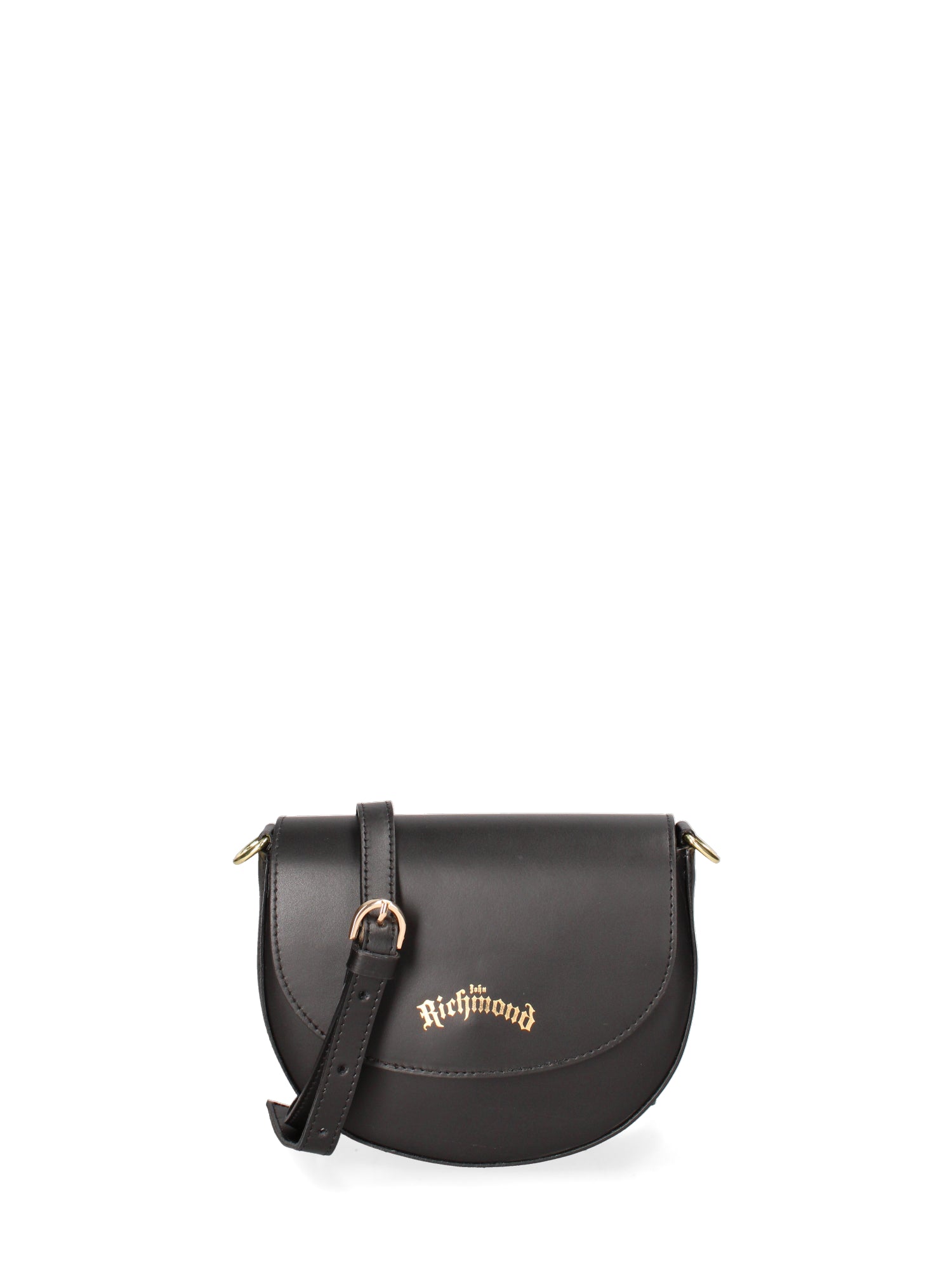 Borsa a tracolla da donna 100% pelle ruga JR-W-1017-BLACK-GOLD John Richmond