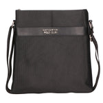 Borsa a tracolla uomo Pelle vegana + Tessuto PCL3068-BLACK Northampton Polo Club