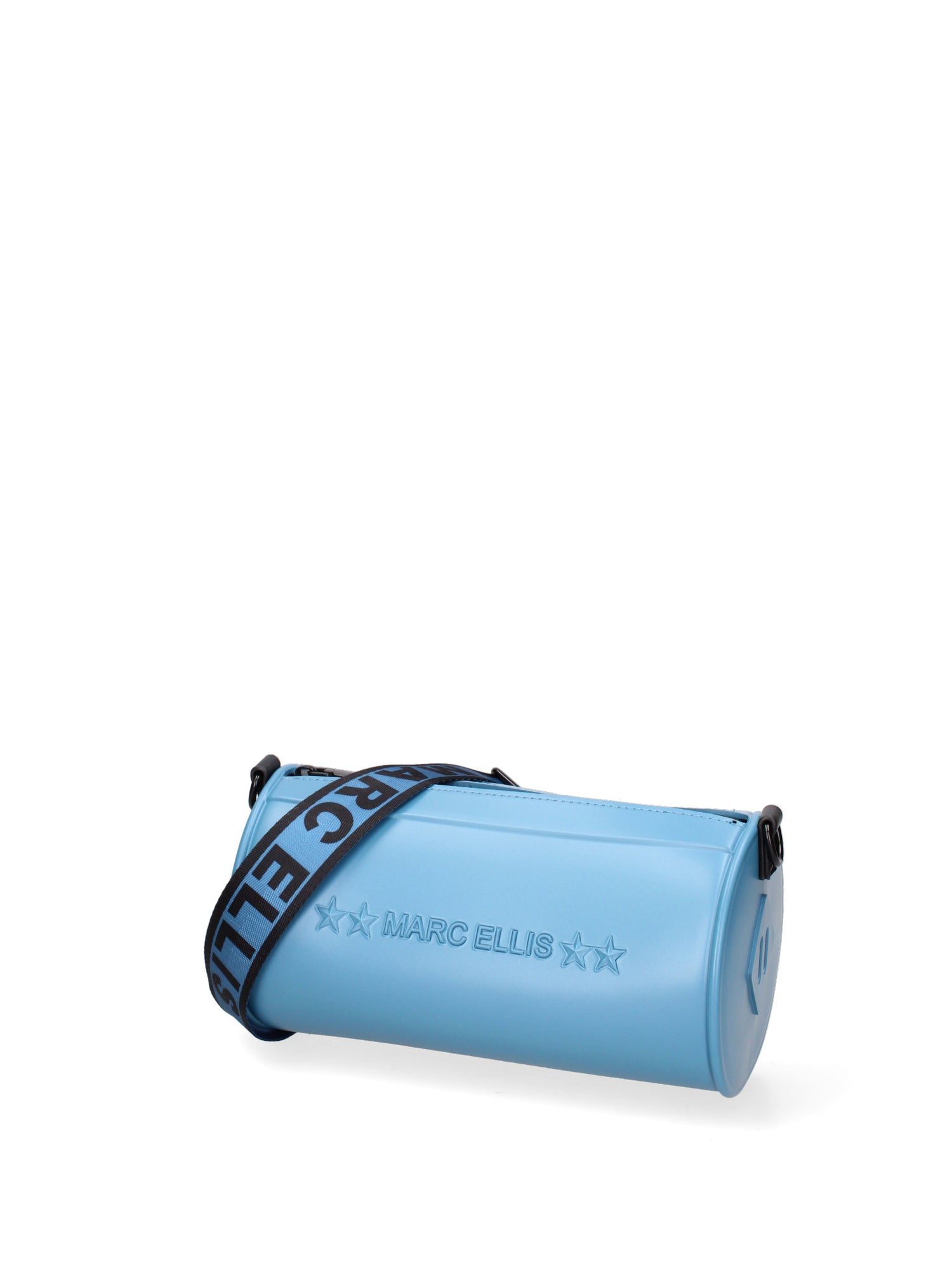 Borsa a tracolla da donna 100% Pvc FLAT-ANONA-SUGAR BLUE - BLACK Marc Ellis