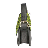 Aleide Borsa a mano da donna Vera pelle 04858-LEO P VERDE Gave Lux