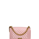 Borsa a mano donna 100% gomma FLAT PENKA M-OLD ROSE-LIGHT OTTONE Marc Ellis