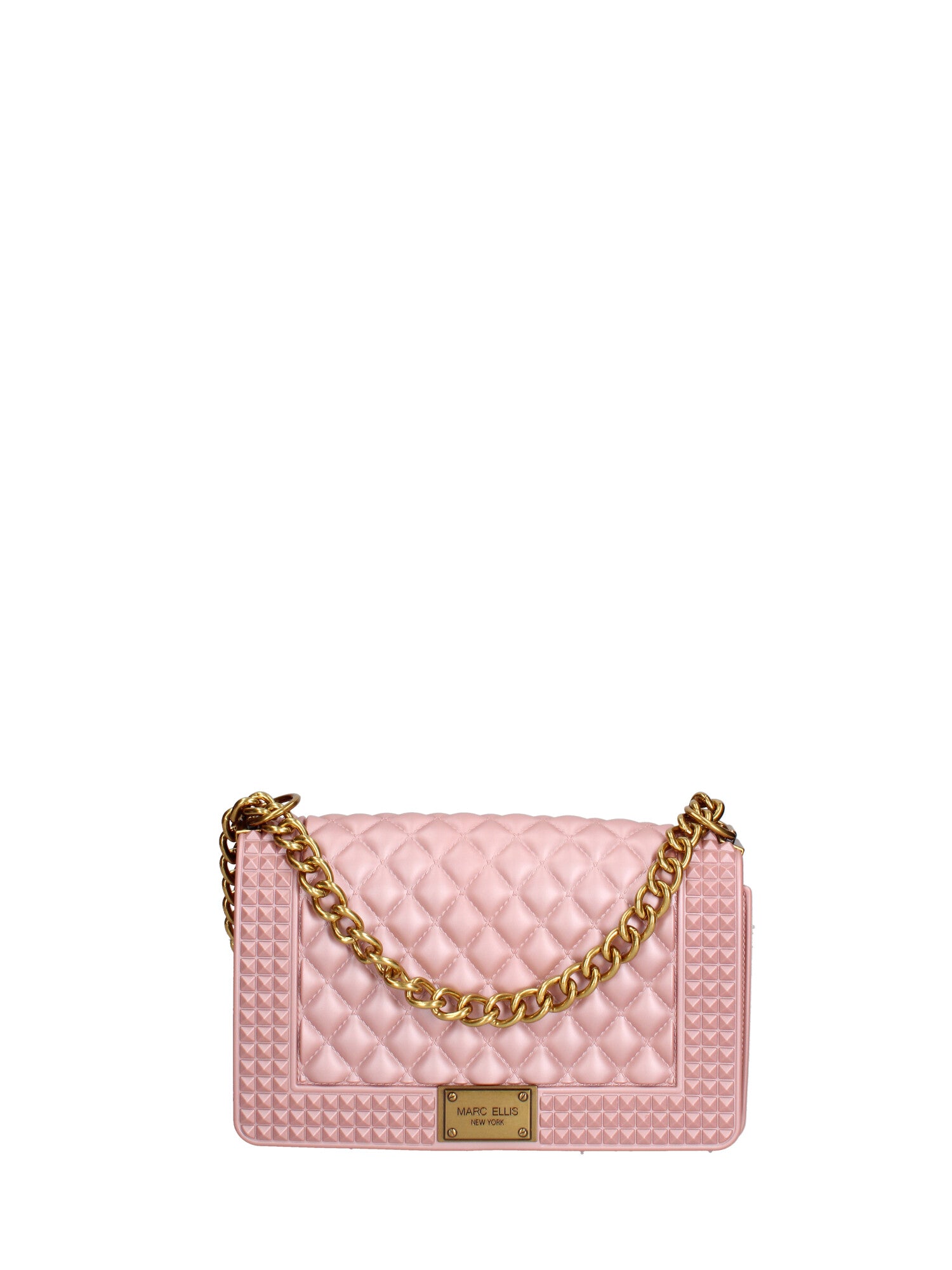 Borsa a mano donna 100% gomma FLAT PENKA M-OLD ROSE-LIGHT OTTONE Marc Ellis