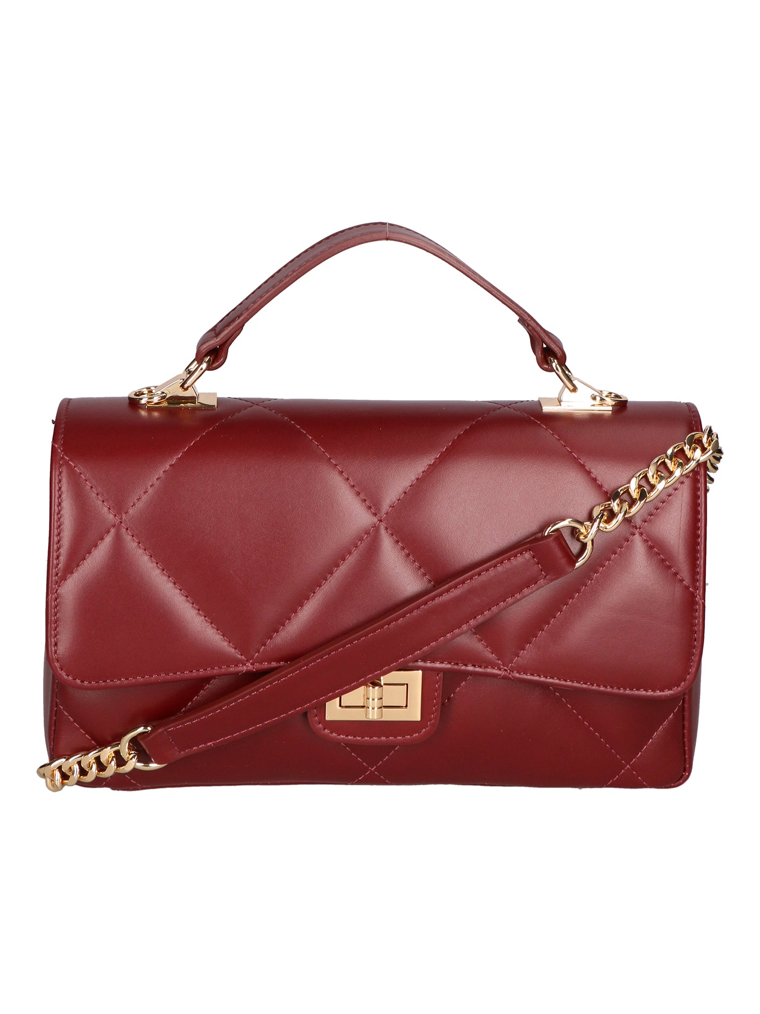 Vita Borsa a spalla da donna Vera pelle 06879-S10 RUBINO Gave Lux