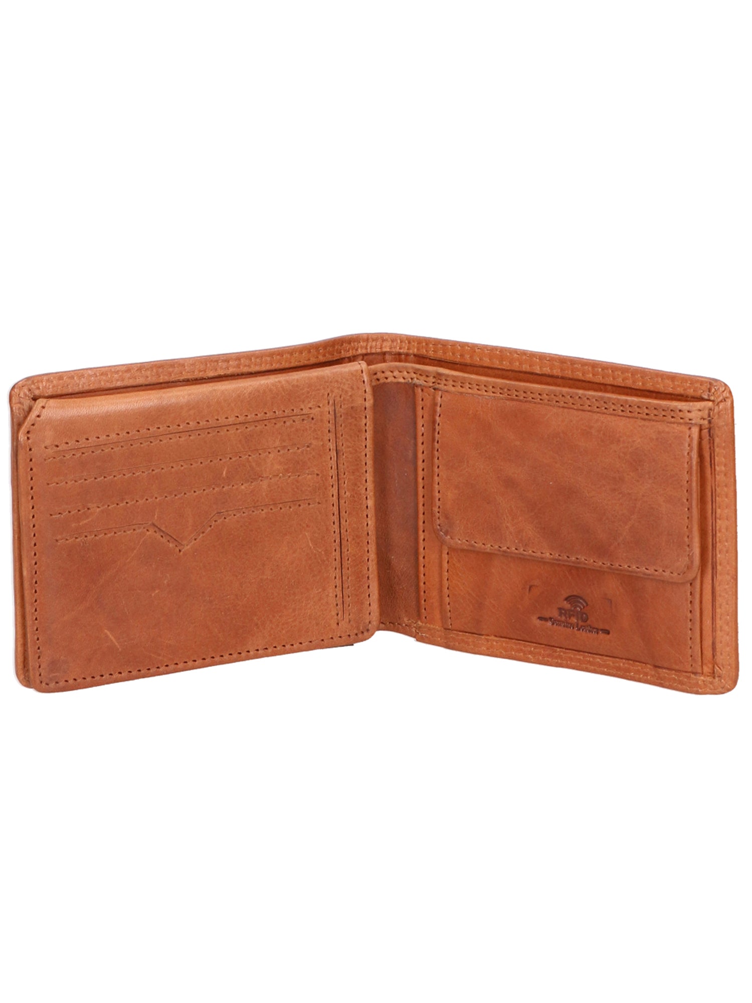 Portafoglio unisex vera pelle Made in Italy Vacchetta Ingrassata SN1828347-TAN Santini Firenze