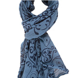 Artigianale L1004-BLU Cotone e Seta Gave Lux