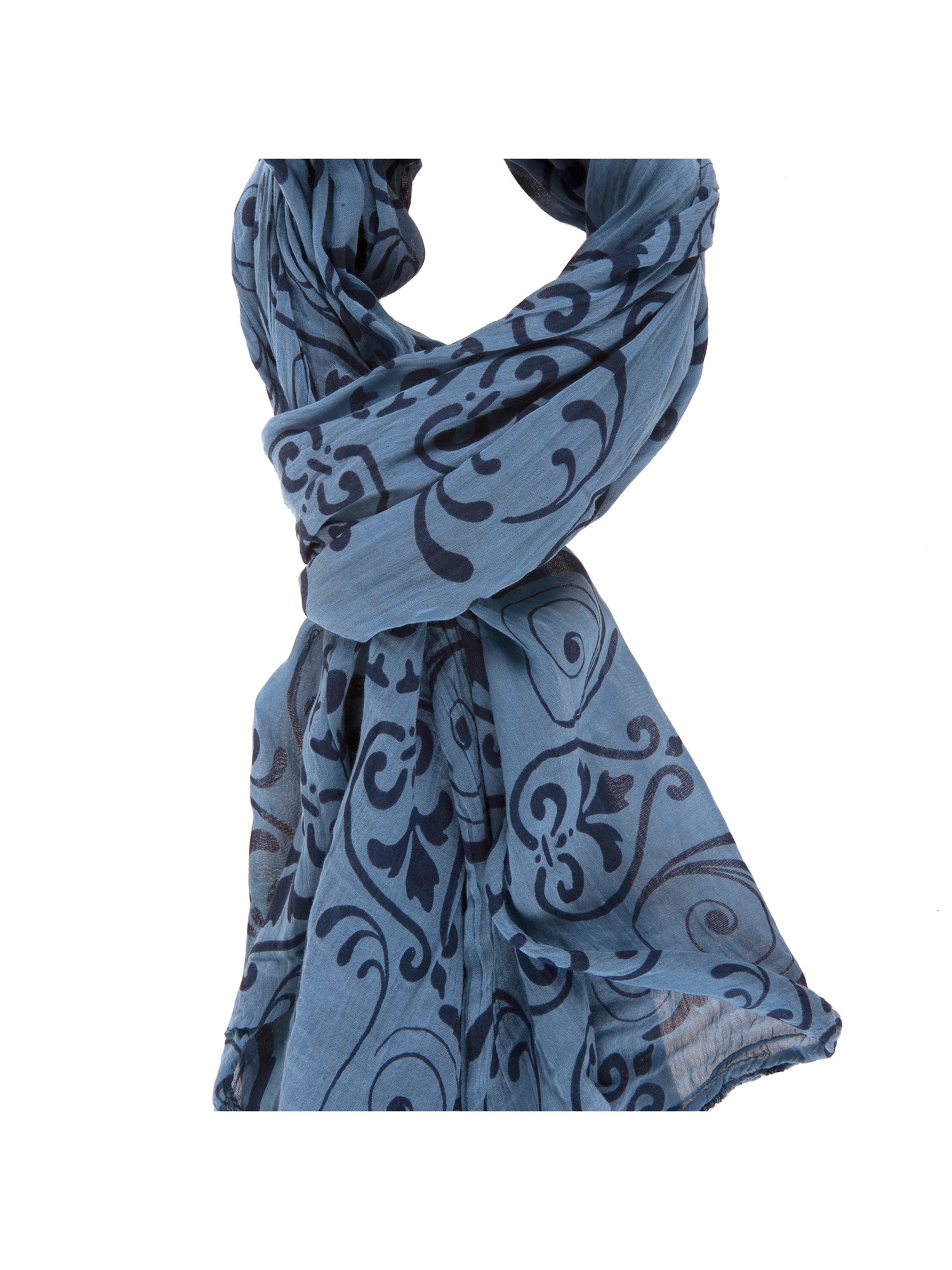 Artigianale L1004-BLU Cotone e Seta Gave Lux