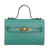 Uma Borsa a mano da donna Vera pelle 06525-D91 PAVONE Gave Lux