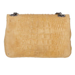 Camilla Borsa a tracolla da donna Pelle scamosciata croco 10029-CUOIO Gave Lux