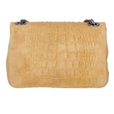 Camilla Borsa a tracolla da donna Pelle scamosciata croco 10029-CUOIO Gave Lux