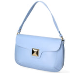 Astrea Borsa a spalla da donna 100% pelle 06015-L220 AZZURRO Gave Lux
