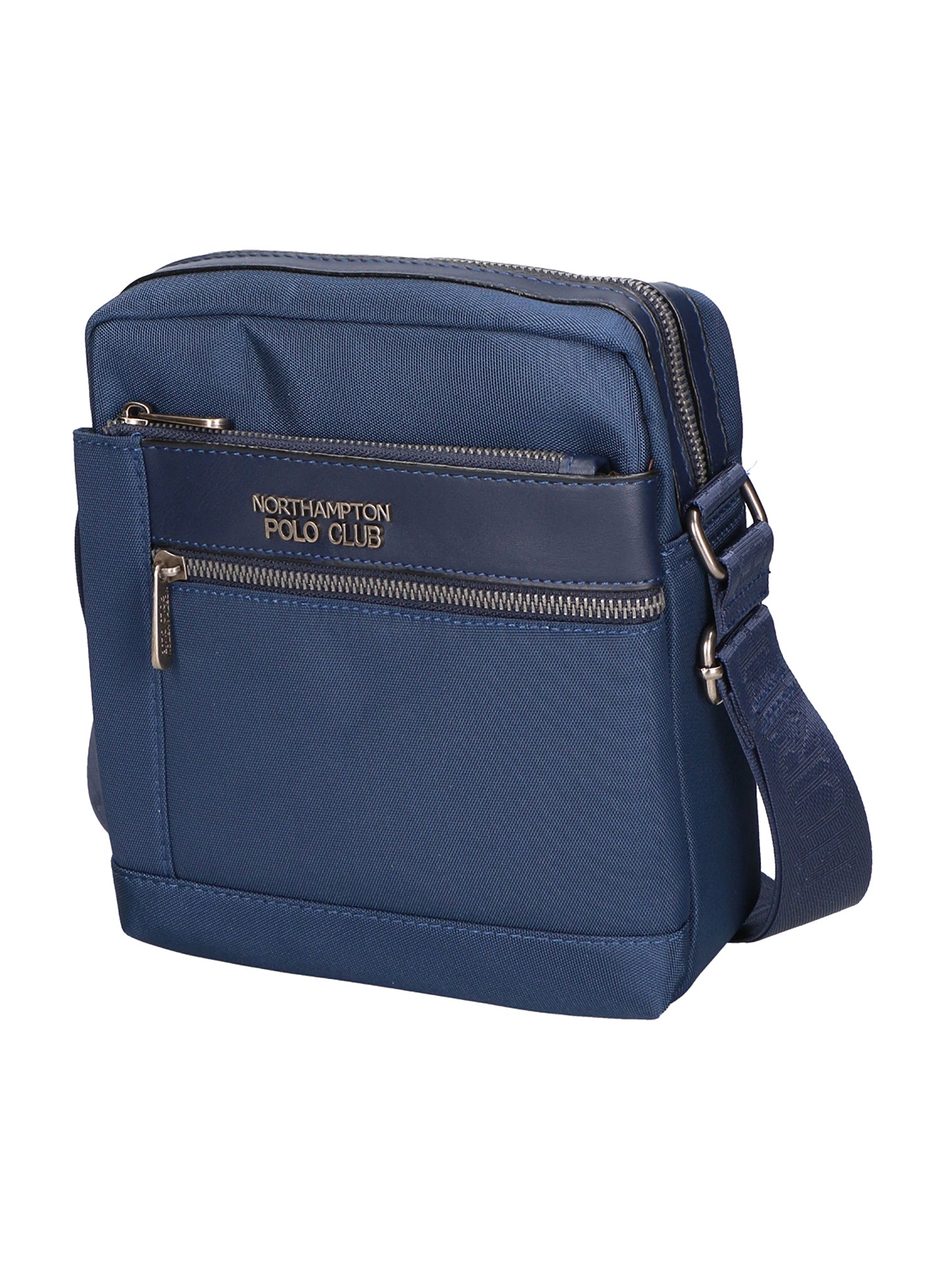 Borsa a tracolla uomo Pelle PU Vegan PCL3067-BLU Northampton Polo Club
